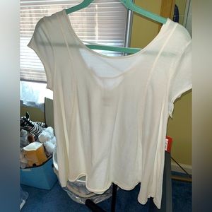 Mossimo Women’s Short Sleeve Top with Strappy Back- size small- **NEVER WORN**